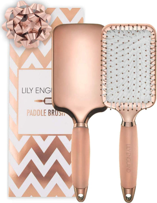 Élégante Brosse Plate, Parfaite Pour Le Démêlage, Le Lissage Et Le Séchage, or Rose,