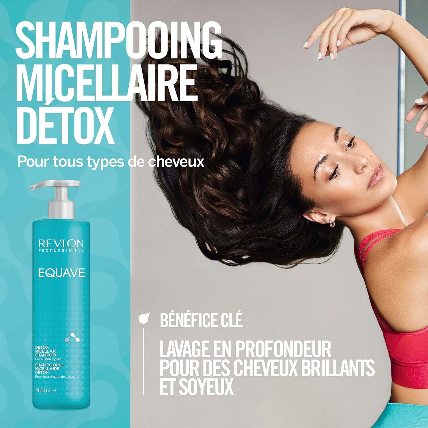 Equave™ Shampooing Micellaire Détox Pour Tous Types De Cheveux, 100Ml